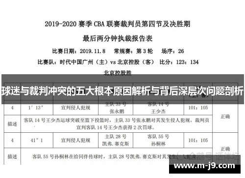 球迷与裁判冲突的五大根本原因解析与背后深层次问题剖析